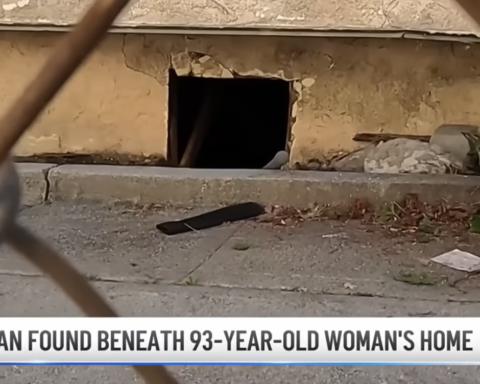 naked guy breaks in crawl space